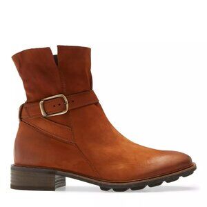 $500 PAUL GREEN Denver Belted Biker CHIC Boot MOTO RUGGED COGNAC 9 (2)(TS10)